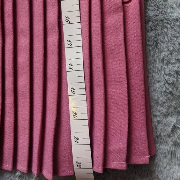 Vintage Pleated Skirt Pink - Picture 6 of 7
